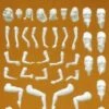 Unpainted Nude Female Figures (6) (Kit) 1/24 Preiser Models