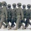 Unpainted Grenadiers Marching German Reich 1939-1945 (9) (Kit) 1-35 Preiser Models