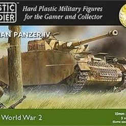 WWII German Panzer IV Tank 15mm (5) Plastic Soldier Company