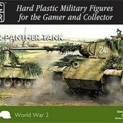 WWII German Panther Tank (5) 15mm Plastic Soldiers