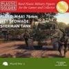 WWII Allied M4A1 76mm Wet Stowage Sherman Tank (3) 1/72 Plastic Soldiers