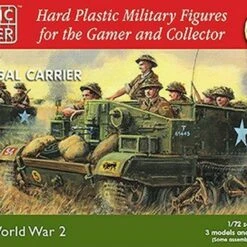 WWII British Universal Carrier (3) & Crew (12) 1/72 Plastic Soldiers