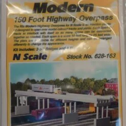 150' Modern Highway Overpass w/Piers (4) N Rix Products
