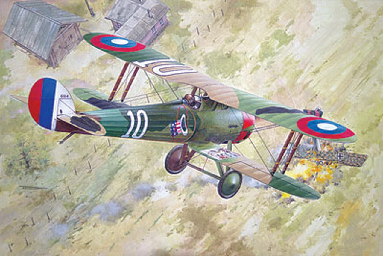 Nieuport 28c1 WWI French BiPlane Fighter 1/32 Roden