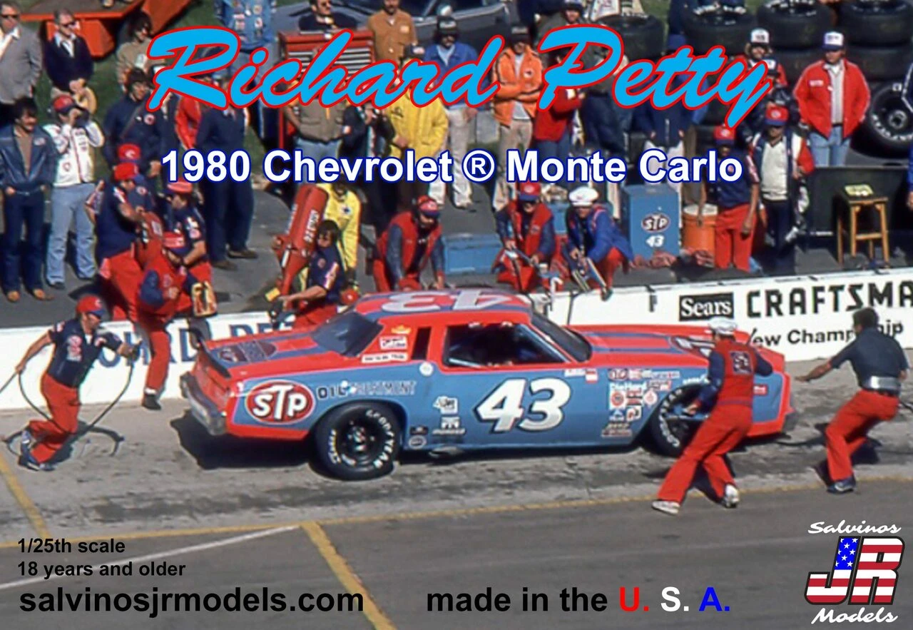 Richard Petty #43 Chevrolet Monte Carlo 1980 Race Car 1/24 Salvinos JR