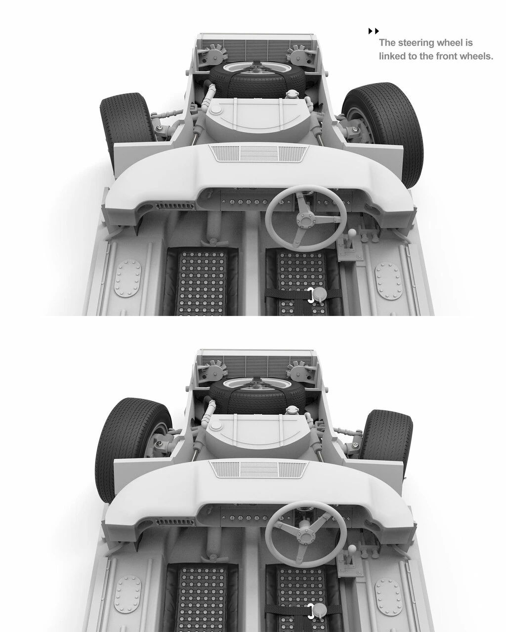 Ford GT40 Mk II Race Car 1/12 Meng Models - Image 14