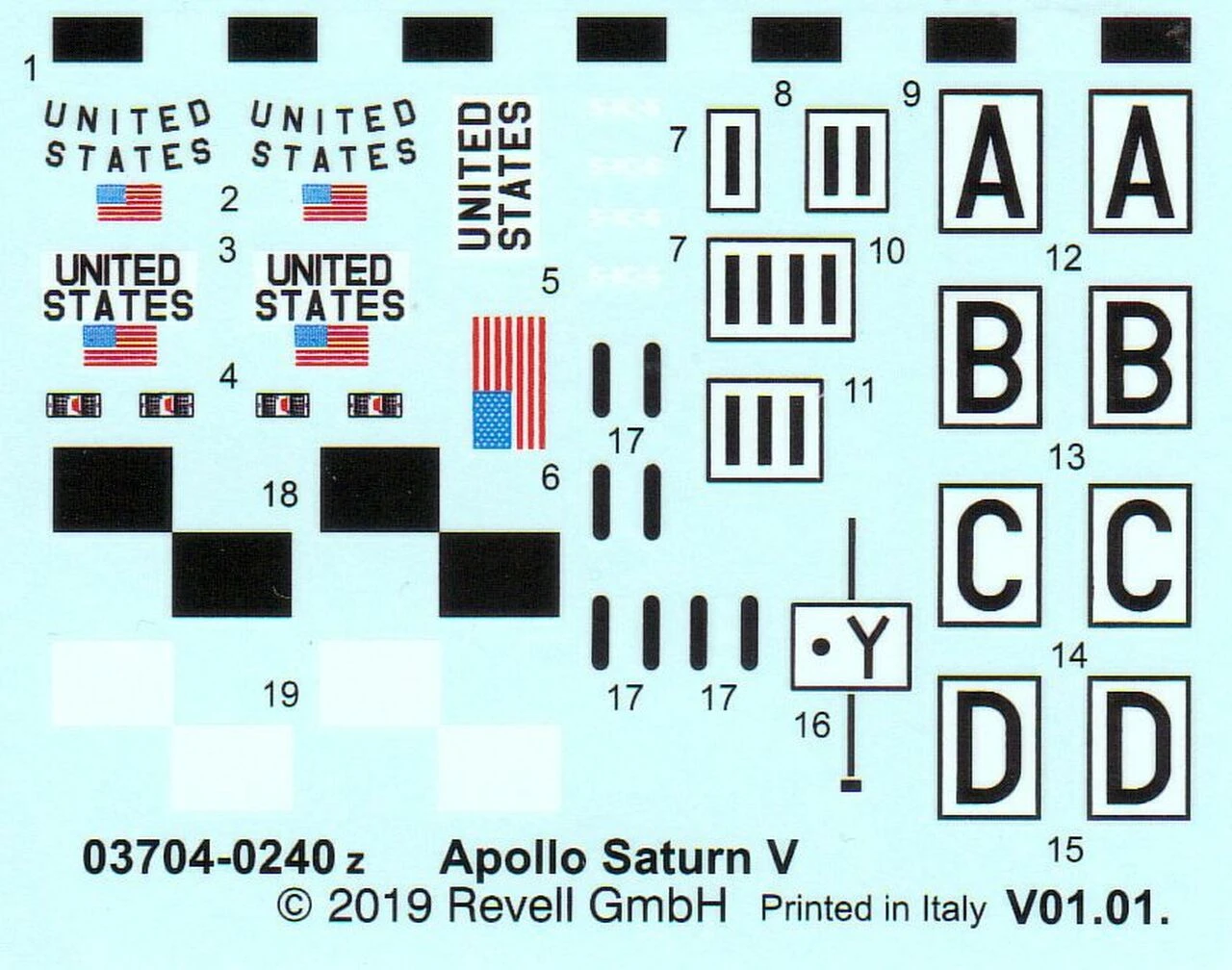 Apollo 11 Saturn V Rocket 50th Anniversary (w/Paint and Glue) 1/96 Revell Germany - Image 2