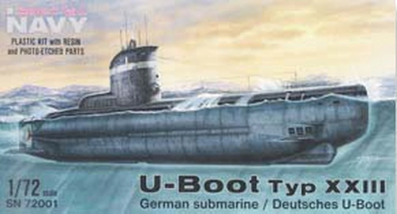 WWII Special Navy U-Boat Type XXIII German Submarine 1/72 Special Hobby