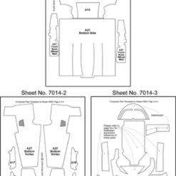 Nissan R89C Template Comp. Fiber Decal Set (For TAM) 1/24 Scale Motorsport