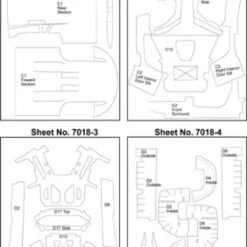 Porsche Carrera GT Template Comp. Fiber Decal Set (For TAM) 1/24 Scale Motorsport