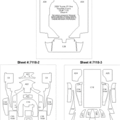 Toyota GT1 TS020 Template Comp. Fiber Decal Set 1/24 Scale Motorsport