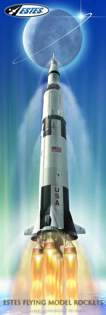Apollo II Saturn V Model Rocket Commemorative Edition 1/200 Estes Rockets - Image 4