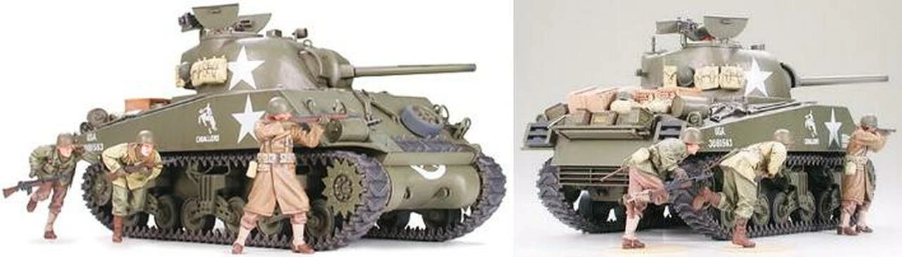 M4-A3 Sherman 75mm Gun Late Production 1/35 Tamiya