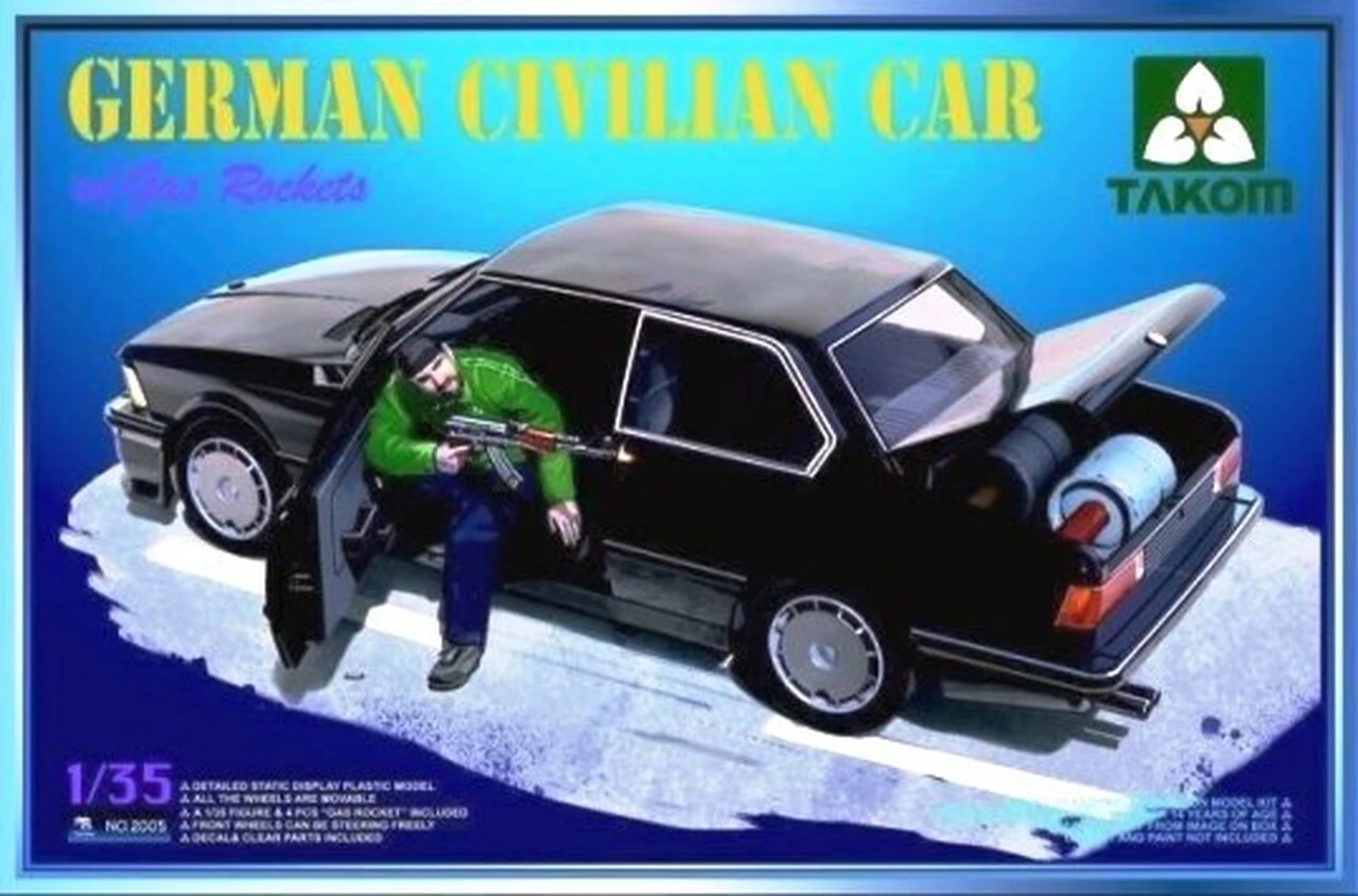 German Civilian Car and Gas Rockets 1/35 Takom Models