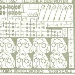 USS The Sullivans DD537 Destroyer Detail Set 1/350 Toms Modelworks
