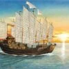 Chinese Explorer Admiral Cheng Ho Sailing Ship 1/250 Trumpeter