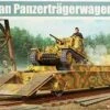 WWII German Army Panzertragerwagen Tank Transport Flatcar 1/35 Trumpeter