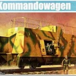WWII German Army Kommandowagen Armored Troop Transport Railcar 1/35 Trumpeter