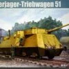 WWII German Panzerjager-Triebwagen 51 Armored Tank Hunter Railcar 1/35 Trumpeter