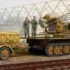 German Sd.Kfz.7/1 Half-track Late Version with 2cm Flak 38 Gun & Supply Trailer 1/35 Trumpeter