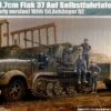 German Sd.Kfz.7/2 Half-track Early Version with 3.7cm Flak 37 Gun & Supply Trailer 1/35 Trumpeter
