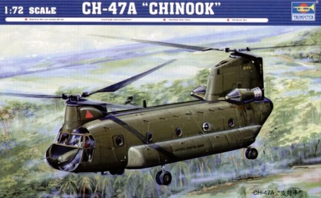 CH-47A Chinook Medium-Lift Helicopter 1/72 Trumpeter
