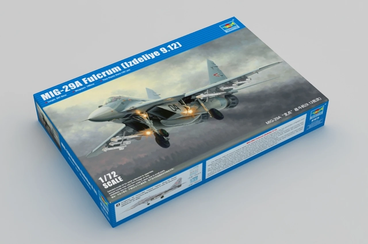 MiG-29A Fulcrum Product 9.12 Russian Fighter 1/72 Trumpeter