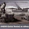 Morser Karl-Gerat 040-041 on Railway Transport Initial Version 1/35 Trumpeter