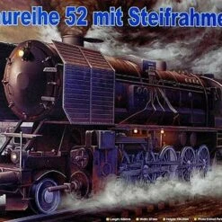 Bauriehe BR 52 Steam Locomotive with Tender 1/35 Trumpeter