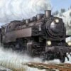 German WWII BR86 Armored Steam Locomotive 1/35 Trumpeter