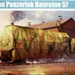 BR 57 Armored Steam Locomotive 1/35 Trumpeter