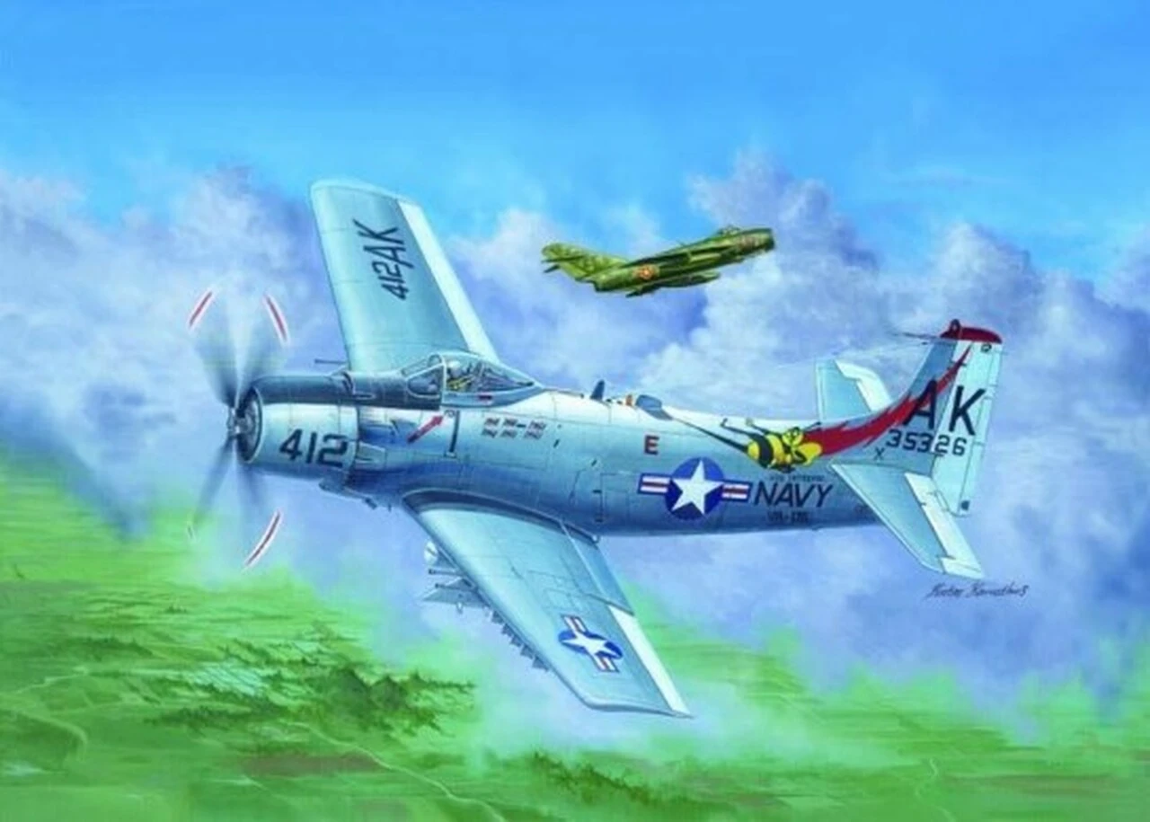 A1-H AD-6 Skyraider 1/32 Trumpeter