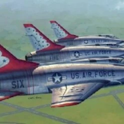 F-100D Super Sabre Thunderbirds USAF Aircraft 1/48 Trumpeter