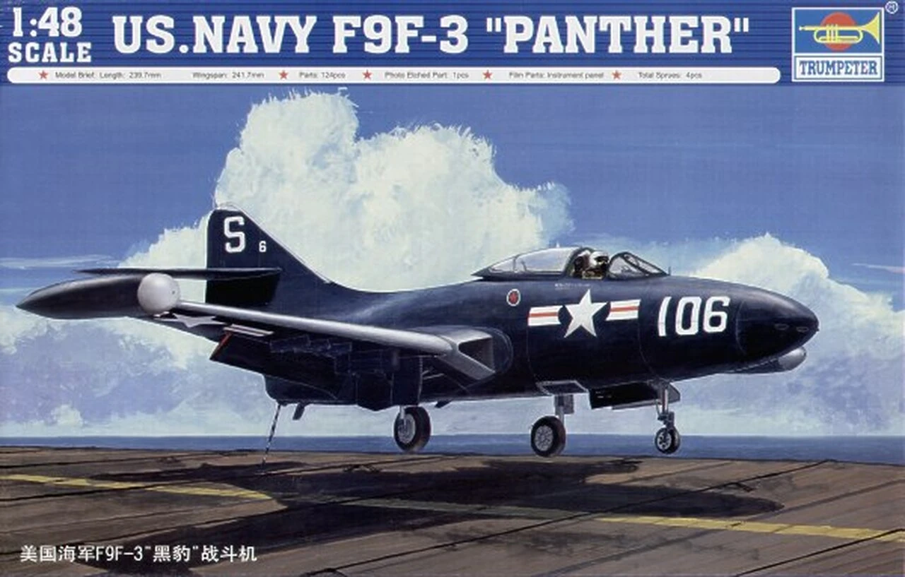 F9-F3 Panther Fighter 1/48 Trumpeter