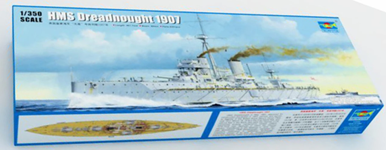 HMS Dreadnought WWI British Battleship 1907 1/350 Trumpeter