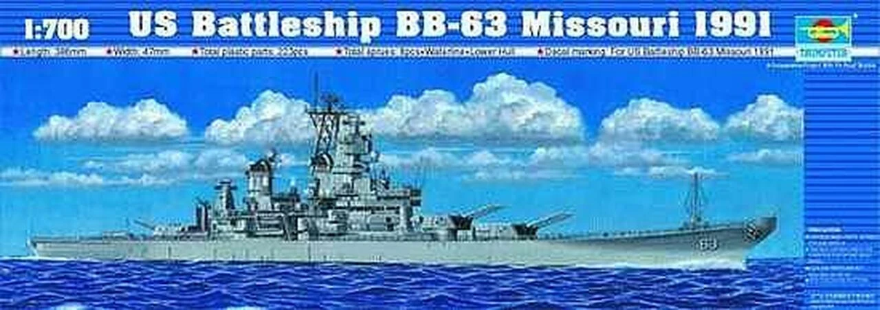 USS Missouri BB-63 1991 1/700 Trumpeter