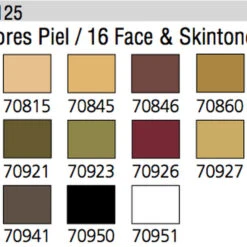 Face & Skin Tones Model Color Paint Set 17ml Bottle Acrylic (16 Colors) Face & Skin Tones Model Color Paint Set 17ml Bottle Acrylic (16 Colors)
