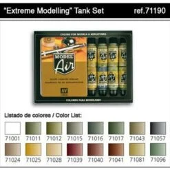 Extreme Modelling Tank Model Air Color Paint Set (16 Colors) 17ml Bottle Acrylic Extreme Modelling Tank Model Air Color Paint Set (16 Colors) 17ml Bottle Acrylic