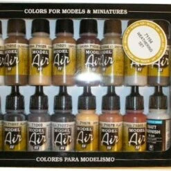 Weathering Model Air Color Paint Set (16 Colors) 17ml Bottle Acrylic Weathering Model Air Color Paint Set (16 Colors) 17ml Bottle Acrylic