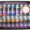 Extra Opaques Game Color Paint Set (16 Colors) 17ml Bottle Acrylic Vallejo Paint