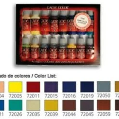 Advanced Game Color Paint Set (16 Colors) Vallejo Paint