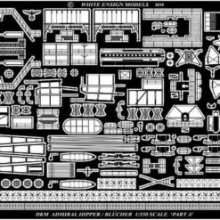DKM Admiral Hipper Detail Set For TSM 1/350 White Ensign DKM Admiral Hipper Detail Set for TSM 1/350 White Ensign