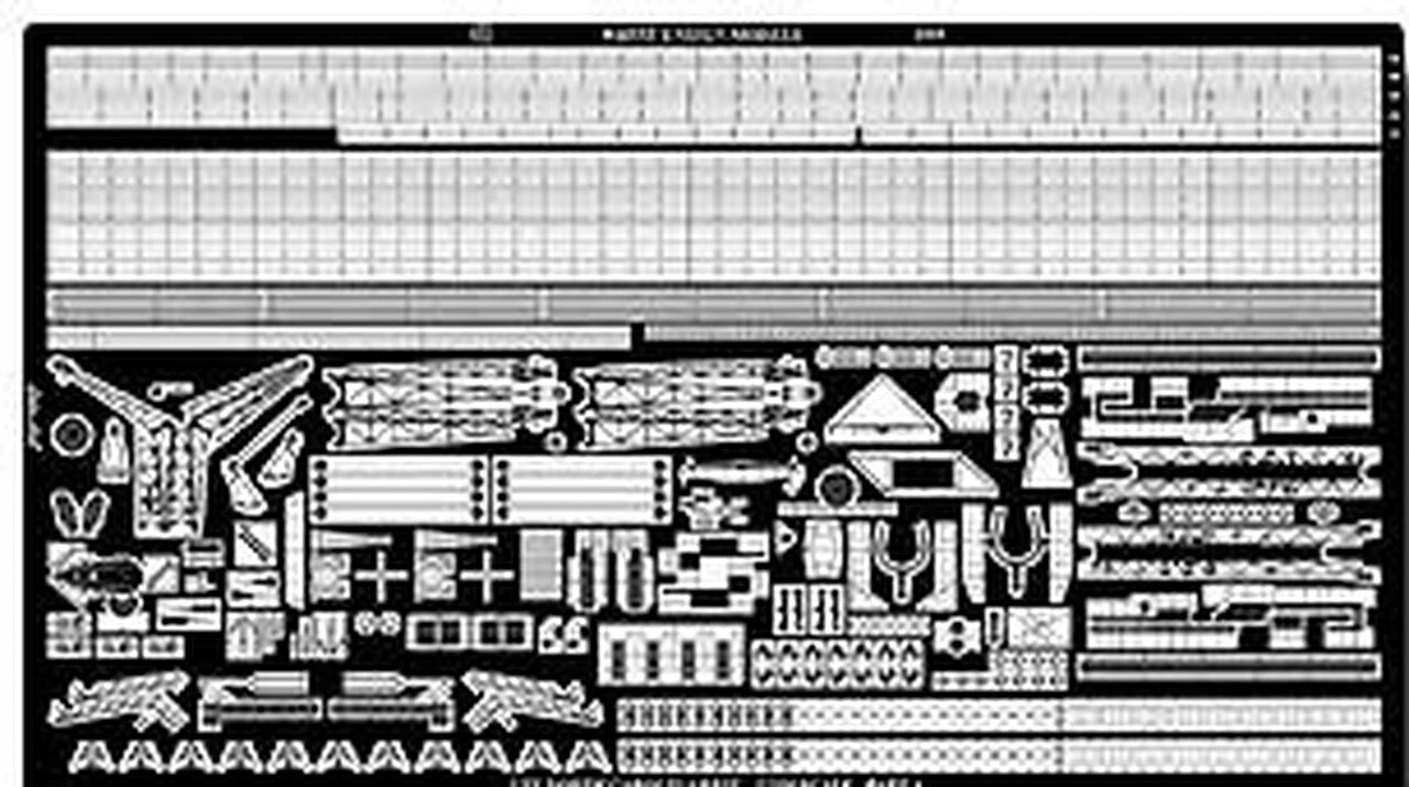 USS North Carolina BB55 Battleship Detail Set For TSM (2 Sheets) 1/350 White Ensign USS North Carolina BB55 Battleship Detail Set for TSM (2 Sheets) 1/350 White Ensign