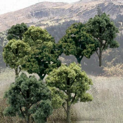 Mixed Green Value Pack Ready-Made Trees 3"- 5" Woodland Scenics