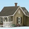 Built-N-Ready Granny's House N Scale Woodland Scenics