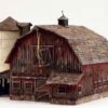 Built-N-Ready Old Weathered Barn HO Scale Woodland Scenics