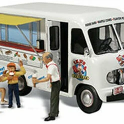 Ike's Ice Cream Truck HO Scale Woodland Scenics