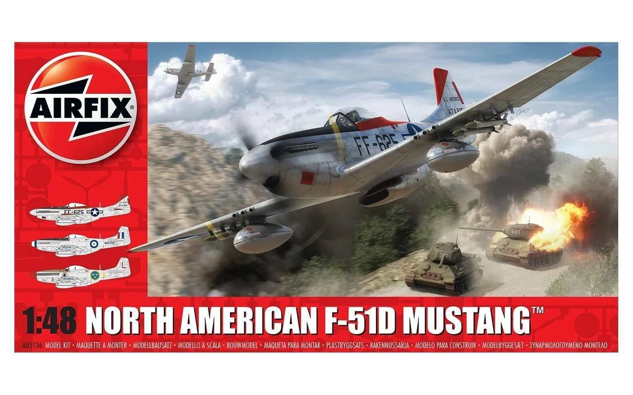 F-51D Mustang Fighter 1/48 Airfix
