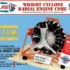 Wright Cyclone C9HE Radial Aircraft Engine STEM Model Kit 1/12 Atlantis Models