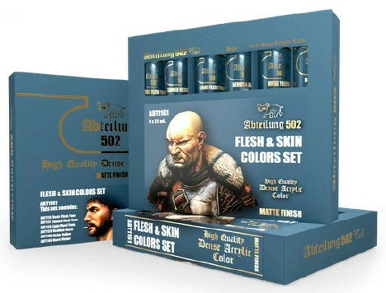 Flesh & Skin Acrylic Paint Set (6 Colors) 20ml Tubes Abteilung 502